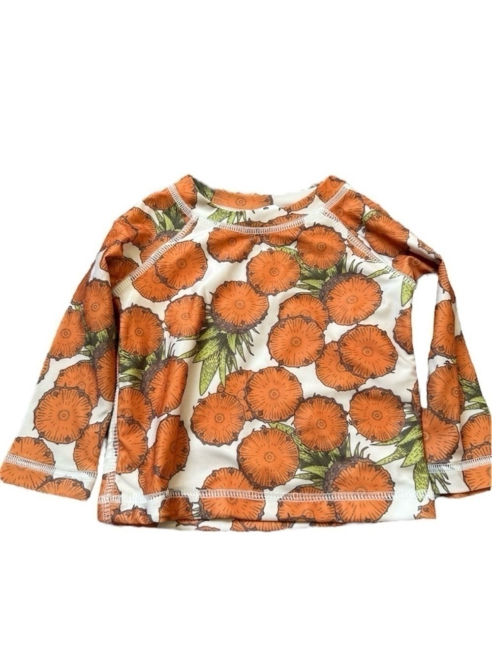 Kate Quinn Pineapples Long Sleeve Rashguard Top